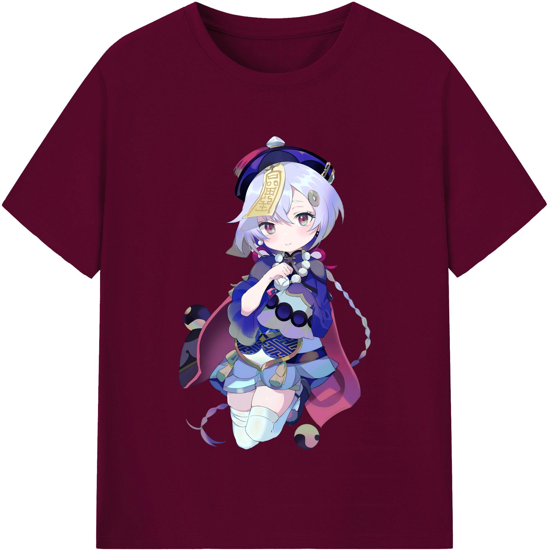 げんし神 七七 なな  genshin Nana レディースカジュアルプリントTシャツ（綿100％）